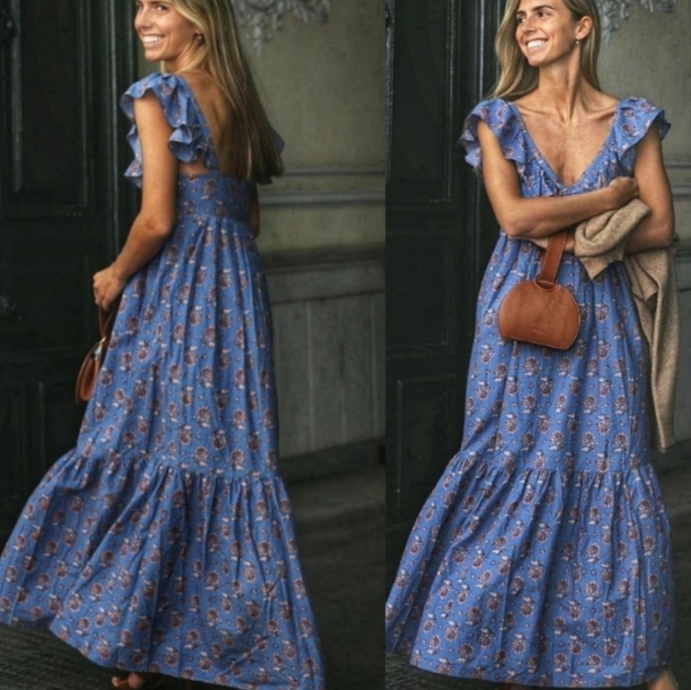 🆕️ Mango Organic Cotton Ruffled Dress - Blogger Favorite